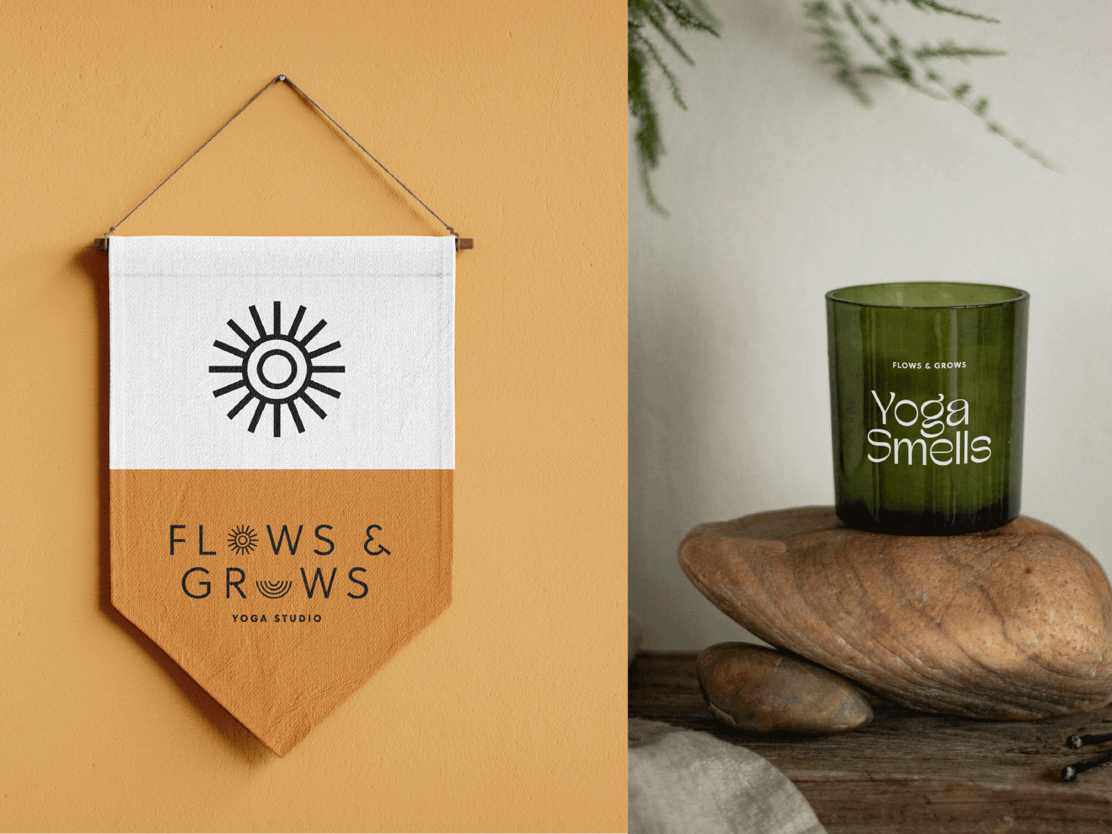 Flows & Grows Branding branding yoga