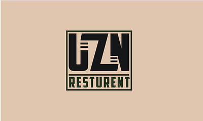 UZN Restaurant Logo Minimal adibe adobe branding design graphic design illustration logo logo design minimal potfolio typography vector visual identity