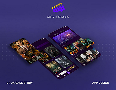 MoviesTalk App (Case Study) android app app design bluetooth bookings branding design entertainment figma illustration ios app iot logo mobile app movies ui ui design uiux user experience user interface vector