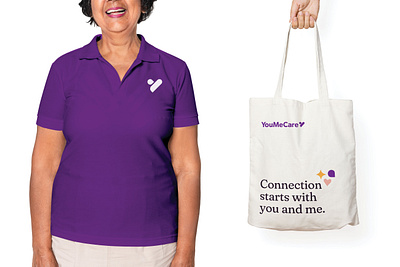 YouMeCare - Caregiver Swag branding design startup