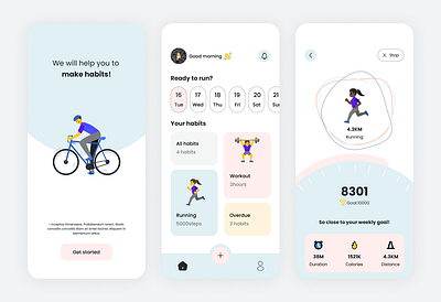 Workout tracker|Daily ui challenge#41 app design daily ui daily ui challenge design ui ui design