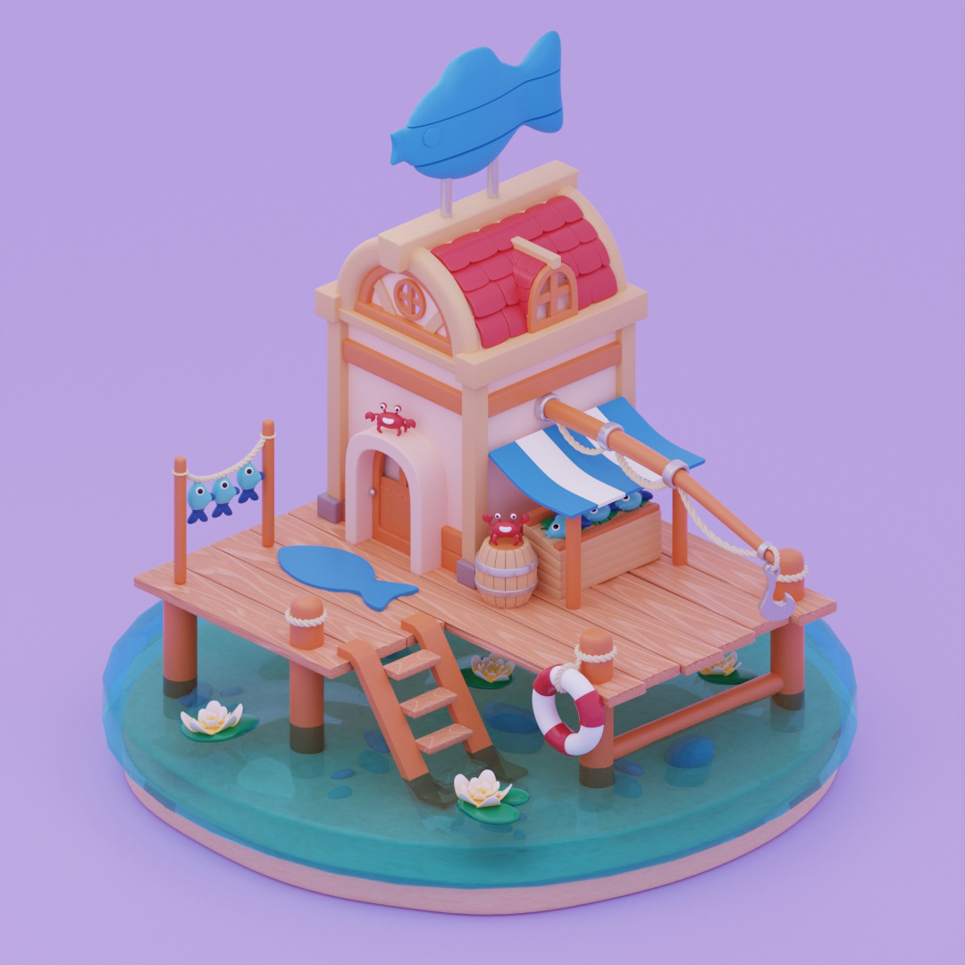 Fisherman`s house by Elizaveta Udaltsova on Dribbble