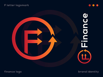 Concept : Finance - Logo Design (Unused) arrow arrow logo brand identity business logo company logo f logo finance finance logo graphic design letter logo motion graphics ui
