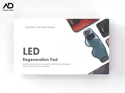 Packaging Design - Koanna (Led Regeneration Pad) branding design design art graphic design illustration logo photoshop portfolio ui vector