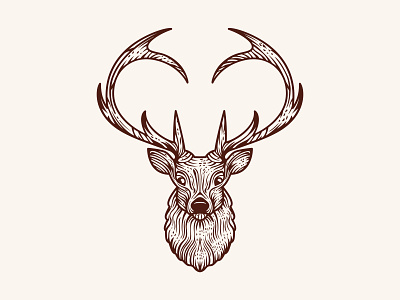 Deer Logo aesthetic deer forest garden graphic design illustration logo logos