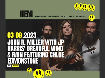 Design exploration for a concert venue in Stockholm design flat typography ui web website