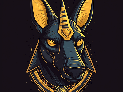 anubis animal brand branding company design elegant illustration logo vector