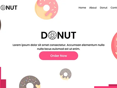 Donut Landing page 2.0 3d branding graphic design logo ui