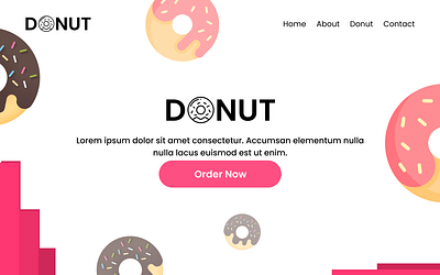 Donut Landing page 2.0 3d branding graphic design logo ui