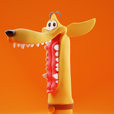 dogo 3d 3dcharacter 3dmodel animation blender branding characters design illustration logo