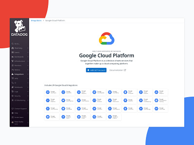 Google Cloud Platform Integration app app store billing commerce datadog design ecommerce integration interface marketplace product design redesign store ui ux web design