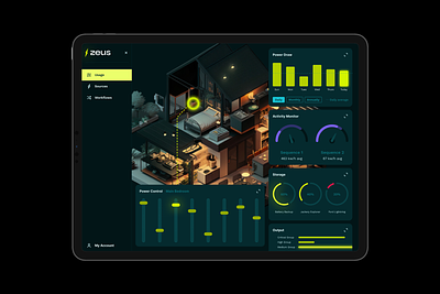 Zeus Electric Concept App 3d app design branding design electric ev motion graphics product design solar ui ux