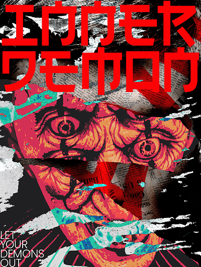 INNER DEMON adobe graphic design photoshop poster poster art poster design poster making