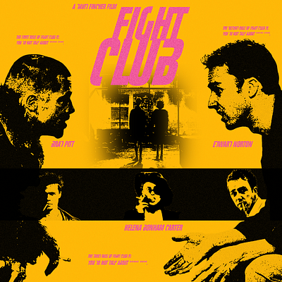 FIGHT CLUB adobe adobe photoshop design fight club graphic design movie movie poster photoshop poster poster making