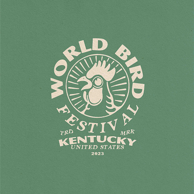 World Bird Festival Logo branding design festival chicken graphic design illustration kentucky logo typeface typography vintage logo