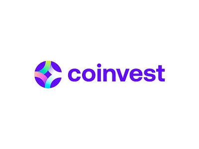 CoinVest logo design ( for sale ) branding c coin finance fintech flow flowing gradient icon invest investing letter logo money monogram negative space smart star type web3