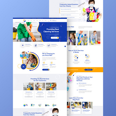 Brote Cleaning Website Design-UIDesignz app branding dashboard design graphic design illustration logo mobile app design ui ux