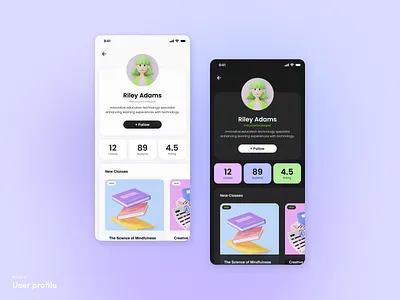 Day 06 - User profile | 100 days UI challenge 100daysuichallenge app branding design figma illustration ui uxui web design