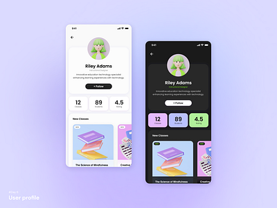 Day 06 - User profile | 100 days UI challenge 100daysuichallenge app branding design figma illustration ui uxui web design