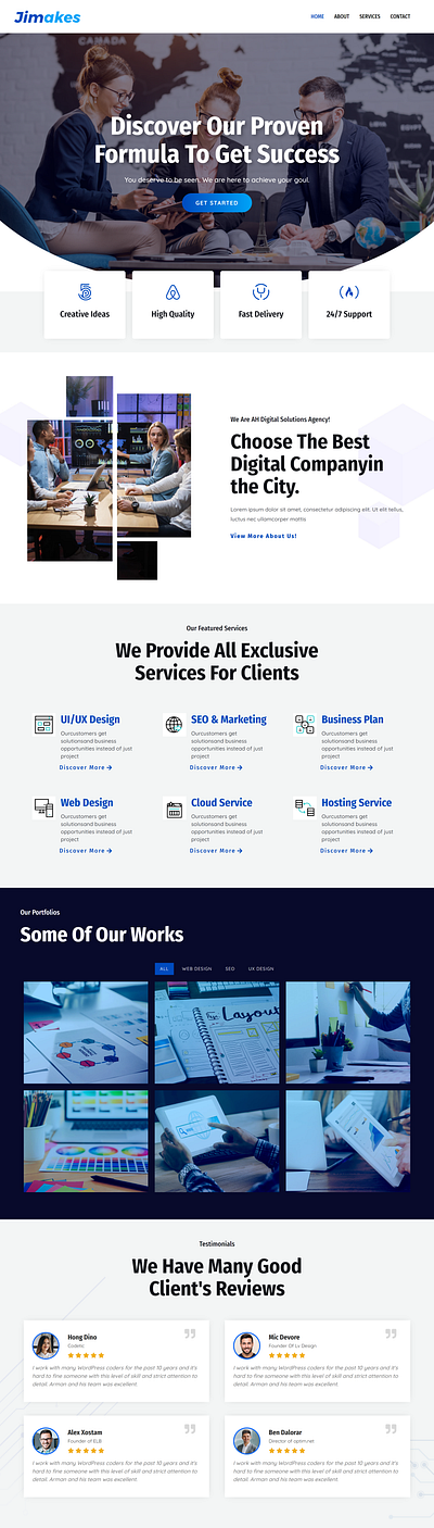 IT AGENCY WORDPRESS WEBSITE designer developer elementor ui web design web developer wordpress