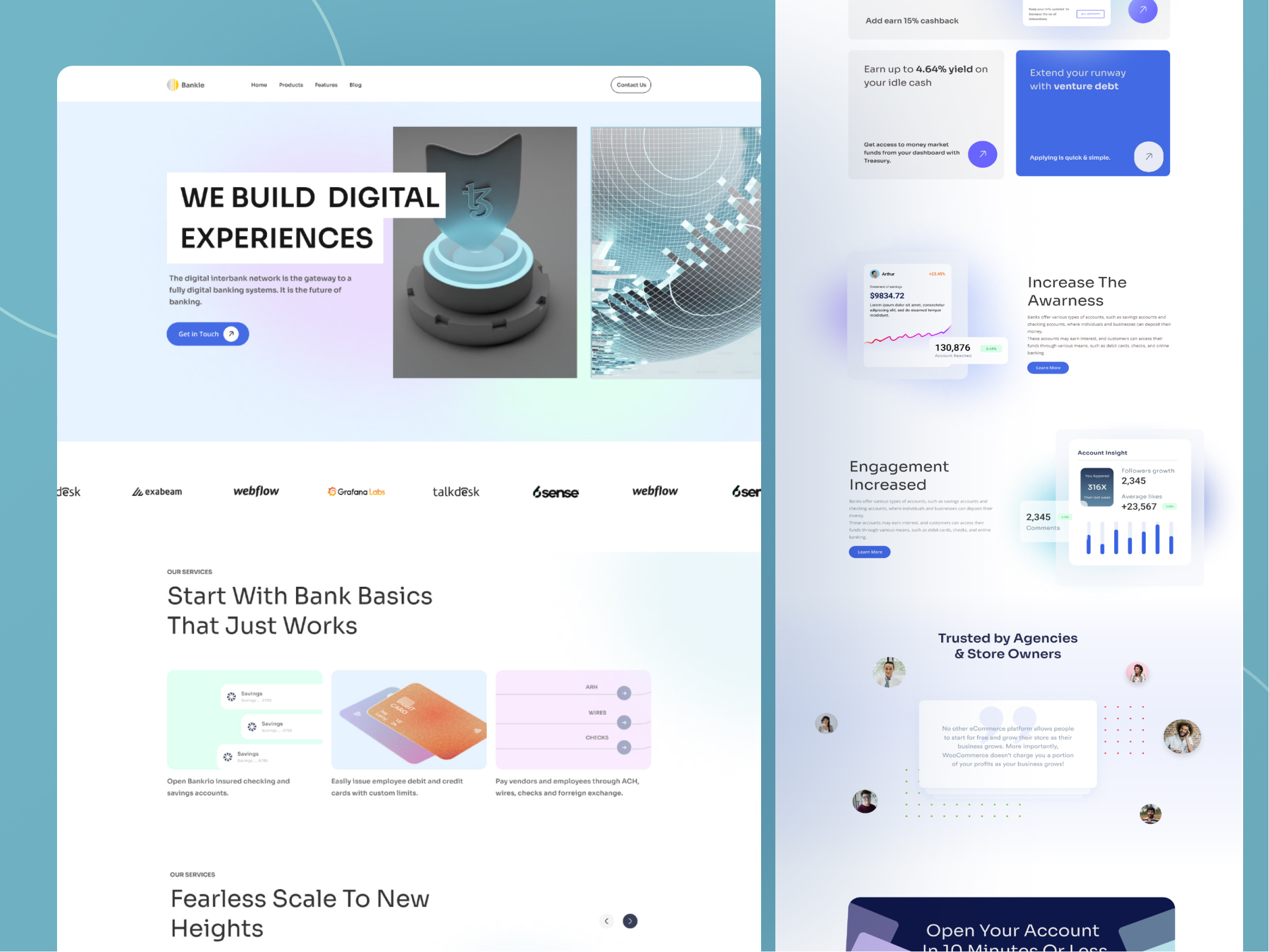 Online banking landing page banking landing page design digital banking digital payments figma finance app finance website fintech management online banking online payments ui uiux ux websitedesign