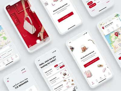 T.J.Maxx Mobile App ecommerce product design shopping tjmaxx ui