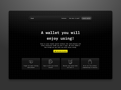 Crud heropage [completed] app blockchain design ui ux web3