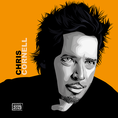 Chris Cornell audioslave design illustration illustrator music portrait retrato songs vector