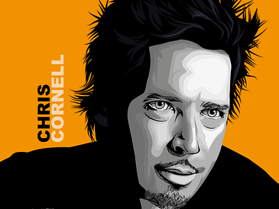 Chris Cornell audioslave design illustration illustrator music portrait retrato songs vector