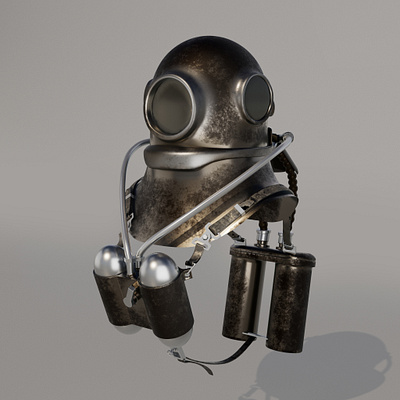 3D Scuba diving gear 3d arnold maya model render scuba diving