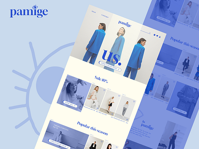 Pamige Store E-commerce Website Concept branding design graphic design logo ui ux webdesign