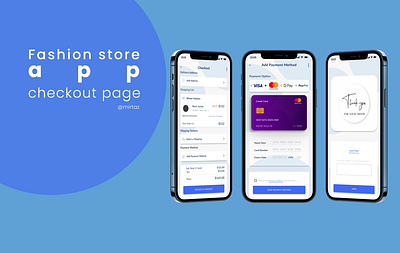 Fashion app checkout page app design fashion figma graphic design ui ux