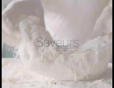 SAVEURS - showcase website for a french bakkery animation bakkery boulangerie branding food french gallery hero page landing page minimalist interface parallax products page responsive scroll effect showcase website transition ui ux visual identity webdesign
