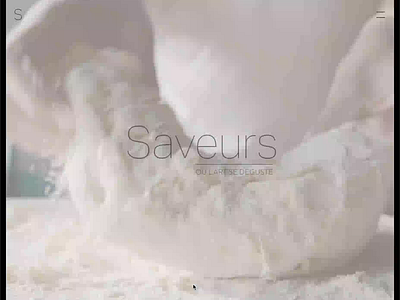 SAVEURS - showcase website for a french bakkery animation bakkery boulangerie branding food french gallery hero page landing page minimalist interface parallax products page responsive scroll effect showcase website transition ui ux visual identity webdesign