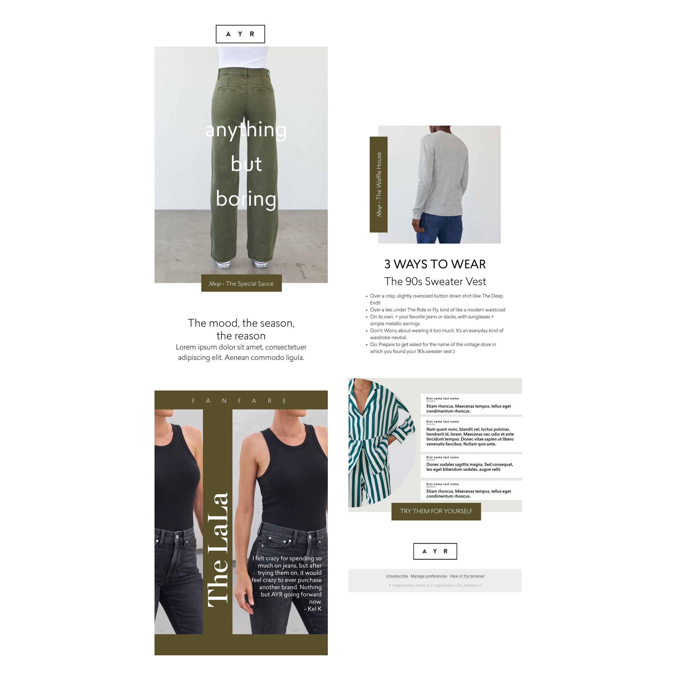 AYR - Klaviyo Newsletter Design by Sierra Christianson on Dribbble