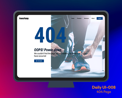 Daily UI-008: 404 Page 404page challenge dailychallenge dailyui design figma figmadesign interactiondesign uidesign uiux uxdesign webdesign