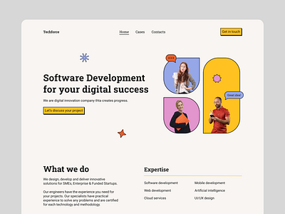 Software development agency website agency backend brutalism design development engineering frontend full stack innovation landing mobile neobrutalism software ui ux web design