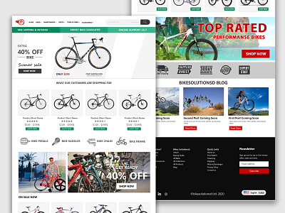 Cycle Parts E-commerce Website Design design homepage design ui uiux web design