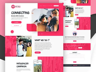 SOCIAL TROWPE: Web Design 3d affordable website animation app branding custom logo design graphic design icon illustration logo logo design minimal social media marketing typography ui ux vector web web design