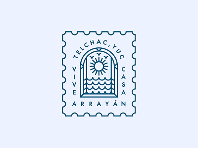 🏖️ Beach House Branding badge beach branding logo sea stamp