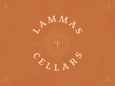 Lammas Cellars | Logo Design brand branding cellar chalice clean communion design graphic design illustration lammas lammasday logo minimal vector wine winelabel