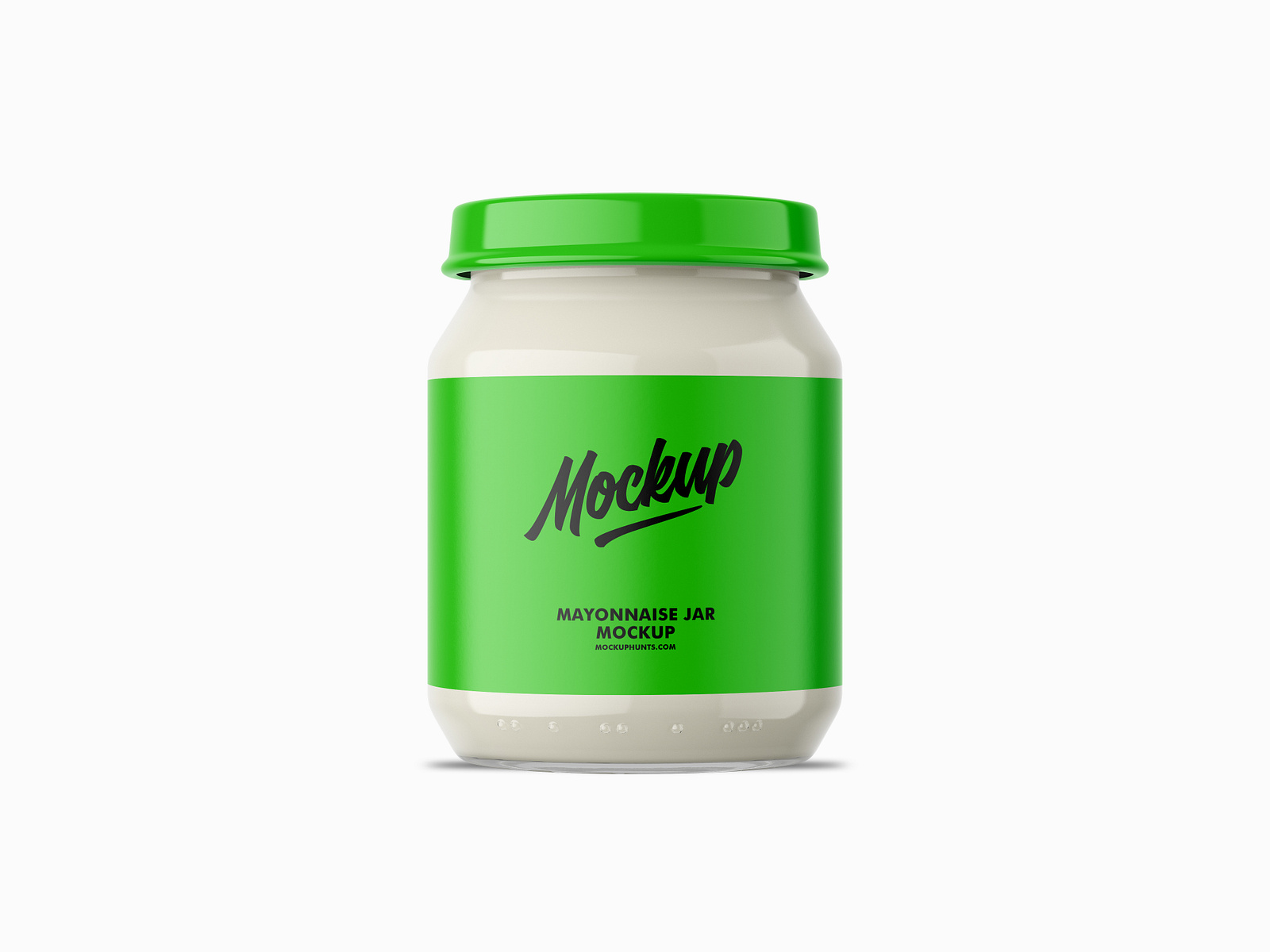 Free Mayonnaise Jar Mockup by Mockup Hunts on Dribbble