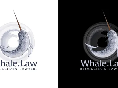 WHALE.LAW:logo design branding custom logo design graphic design illustration logo social media marketing ui ux vector