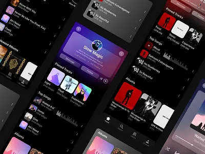 Music Streaming App Design app design ui