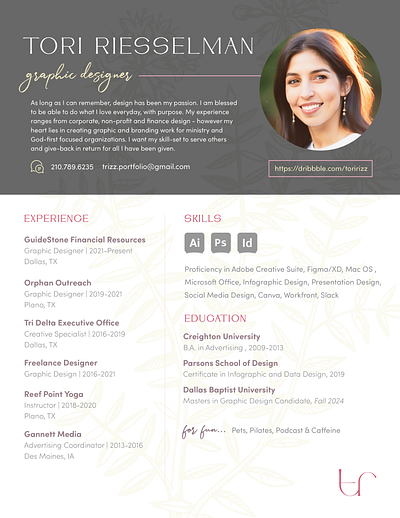 Resume design graphic design infographic