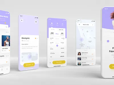 An Application To Find Concerts an application to find concerts app concerts creative crypto dashboard design illustration music ui ux
