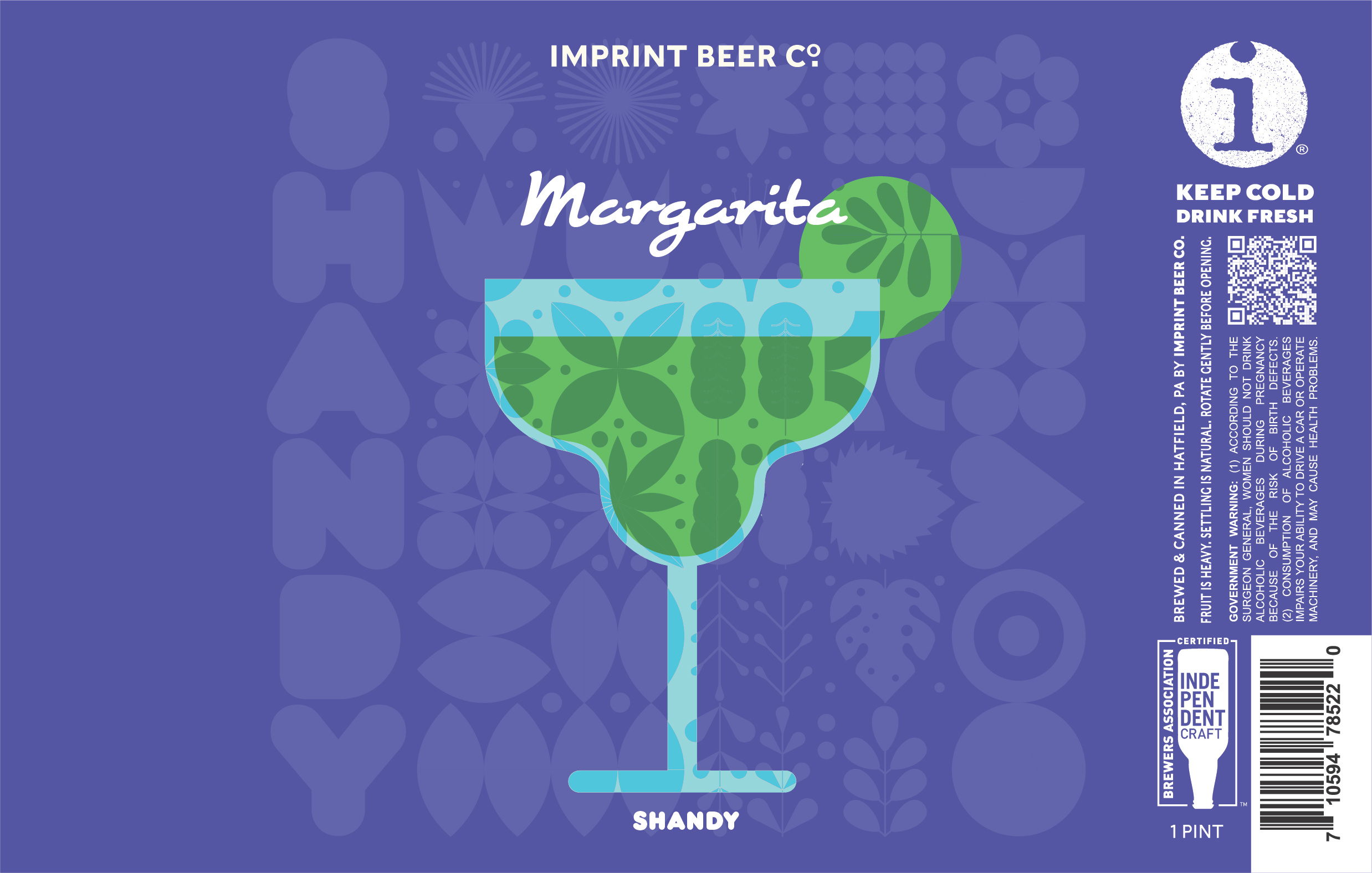 Shandy Beer Label re-brand for Imprint Beer Co. alcohol beer beer label design branding can label design cocktail design graphic design label design rebrand spirits vector vintage