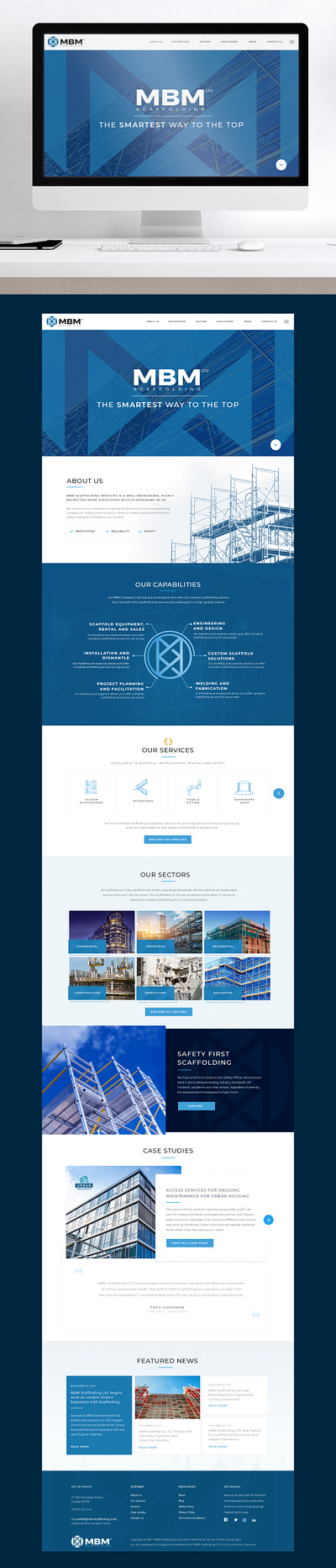 MBM Scaffolding Website Design animation branding digitalmarketing graphic design html illustration logo motion graphics seo socialmedia ui we web graphics website website design website development wordpress