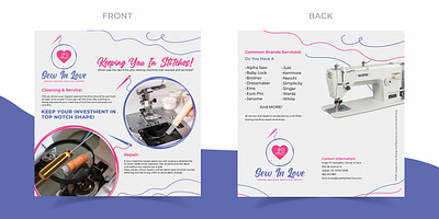 SEW IN LOVE: Flyer Design branding custom logo design facebook flyer graphic design illustration instagram linkedin logo social media marketing ui ux vector