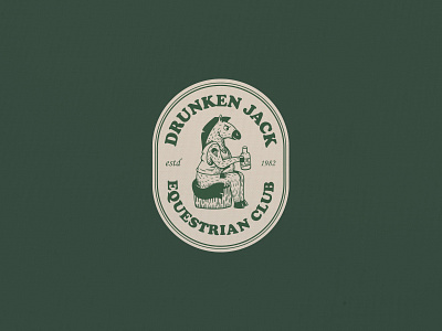 Drunken Jack / Equestrian club design graphic design illus illustration logo logotype vector